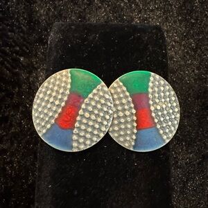 Colorful Round Earrings